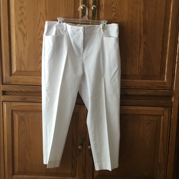 Talbots Pants - Talbots white crop pants